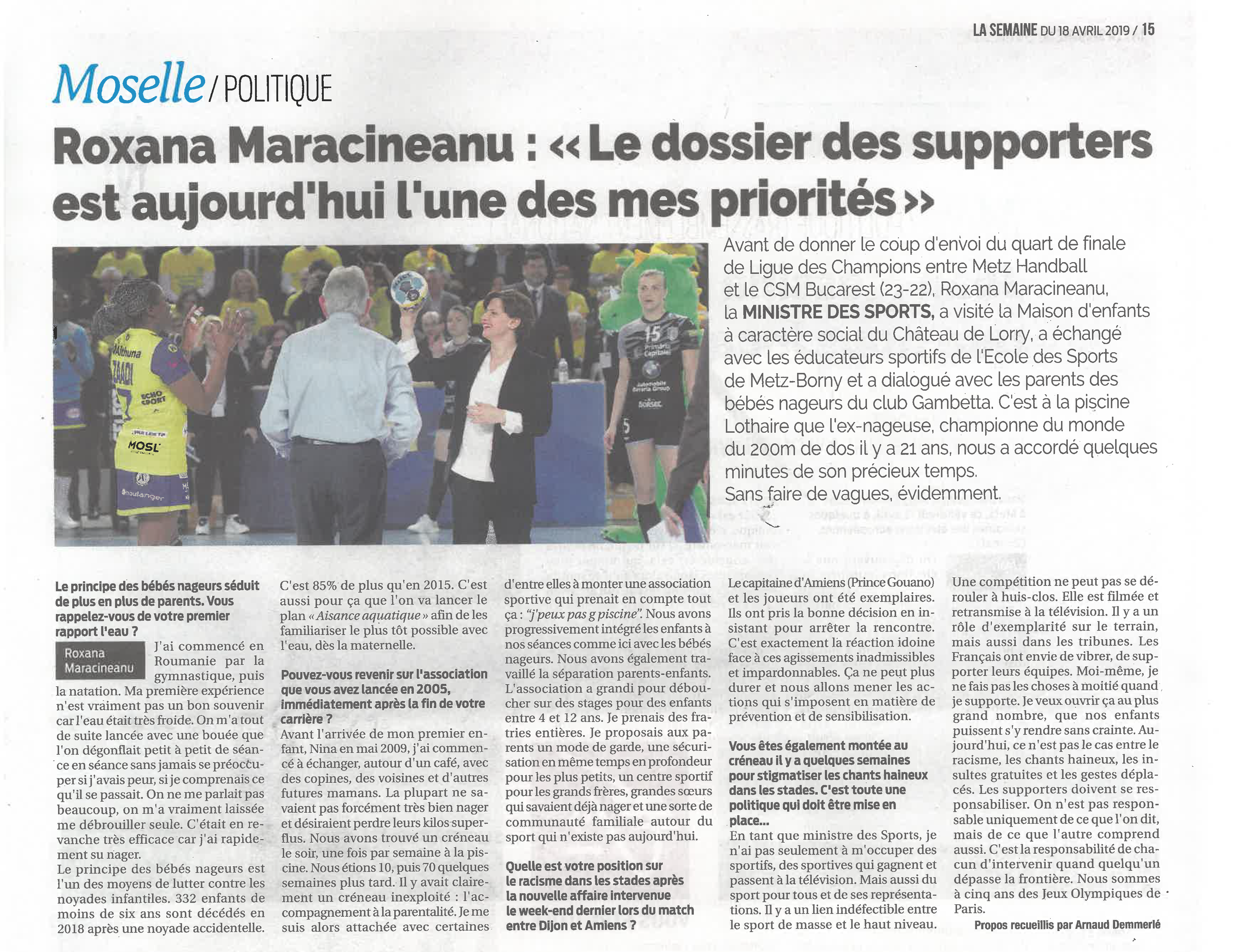 article La Semaine Club Gambetta Metz